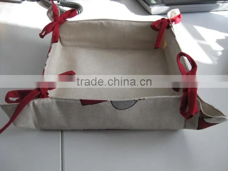 Cotton Bread Basket for Promotion and gift basket for storage customized Logo available basket -3