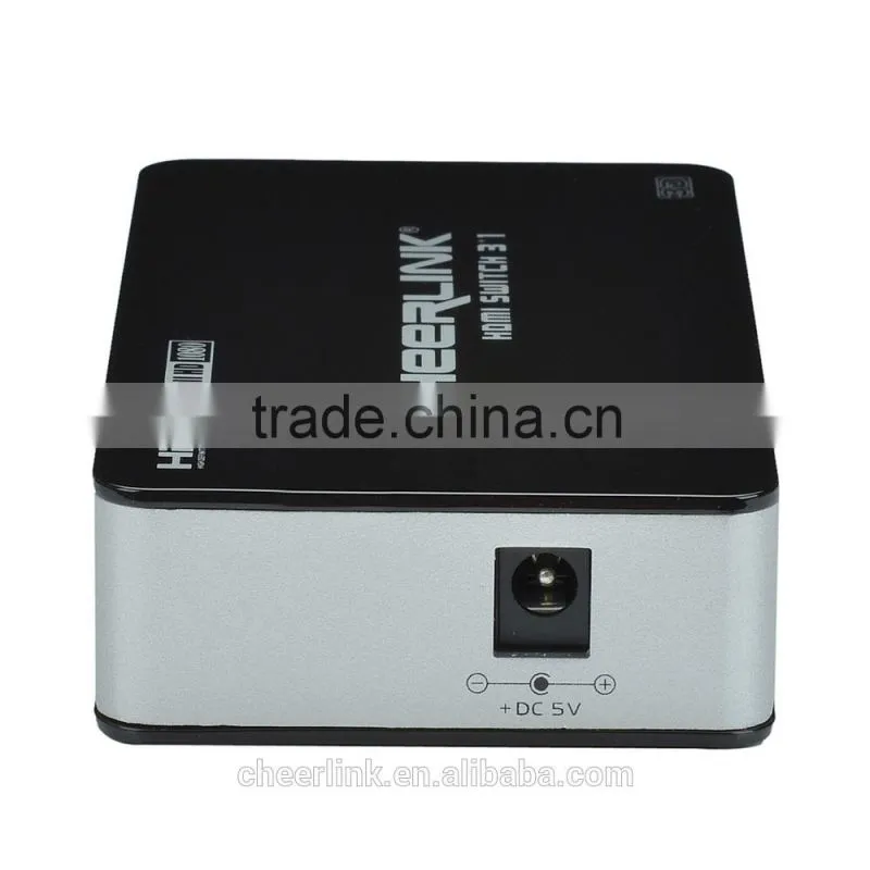 5 input 1 output HDMI switcher 5x1 switcher support 1080P