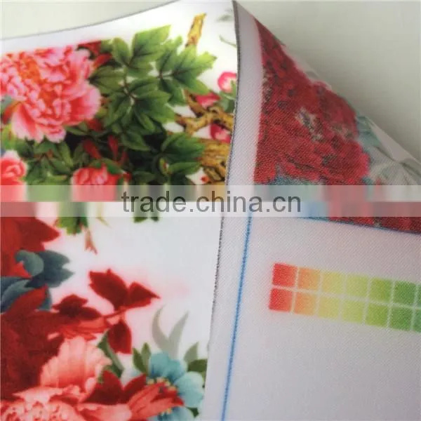 popular thickner silk textile dye sublimation fabric