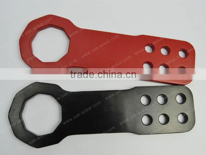 Rear Tow Hook Anodized Billet Cnc Aluminum Universal