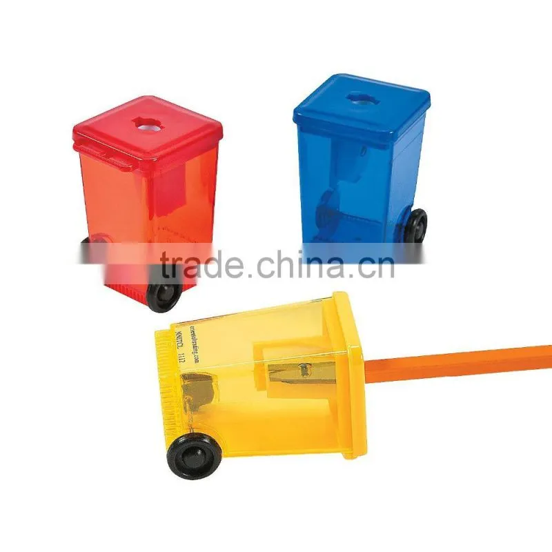Factory Wholesale Custom Cheap Neon Color Plastic Pencil and Crayon Sharpeners New Fashion School Novelty Stationery Gift