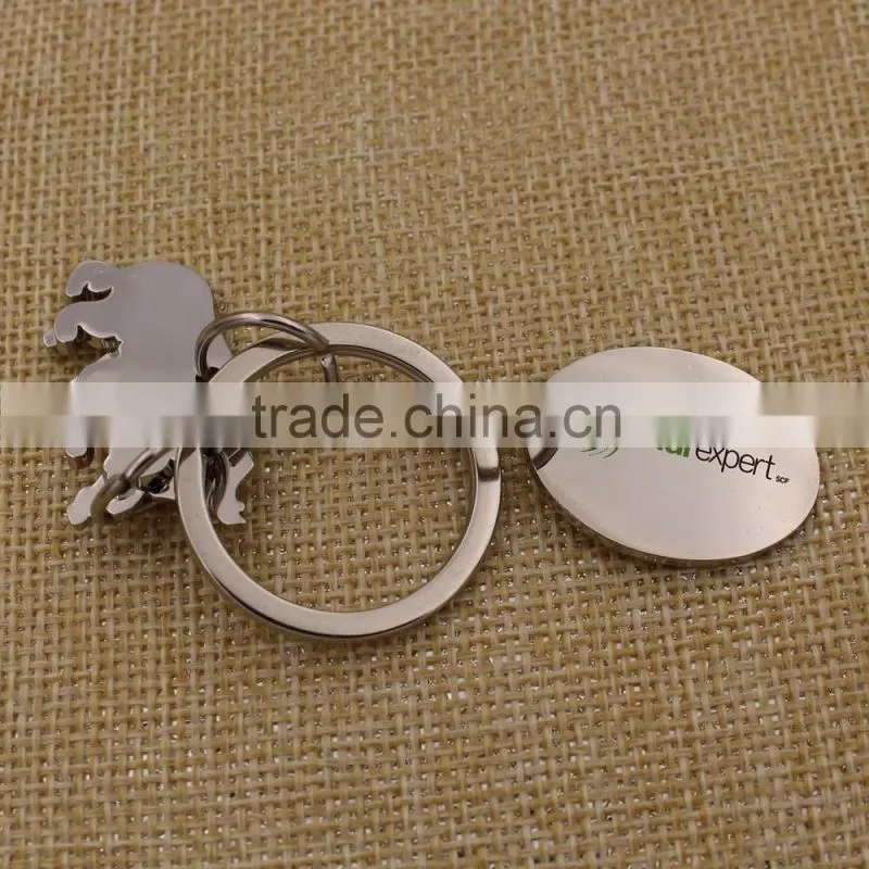 Promotion gifts custom metal custom shape keychain