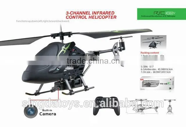 YD-118C 3Channel Remote Control Helicopter with Camera