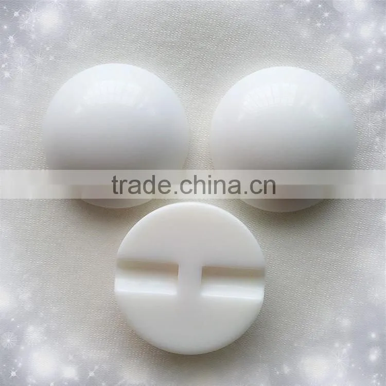 Hot design fashion white plastic sew tuggle button