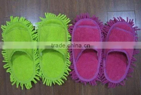 super clean chenille slippers with great absorbent