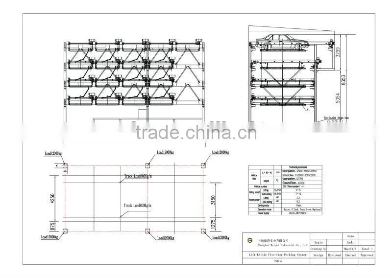 Steel Structure Smart Car Storage Parking System