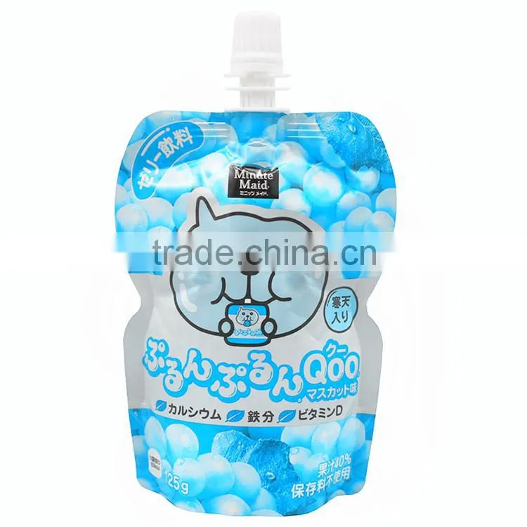 Yason resuable fruit juice spout pouches bear with 120deg sterilization process stand up pouch with spout pouch bottom gusseted