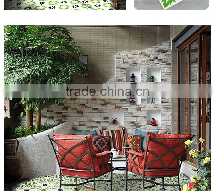 200*200mm green color mexican ceramic decorative floor tile