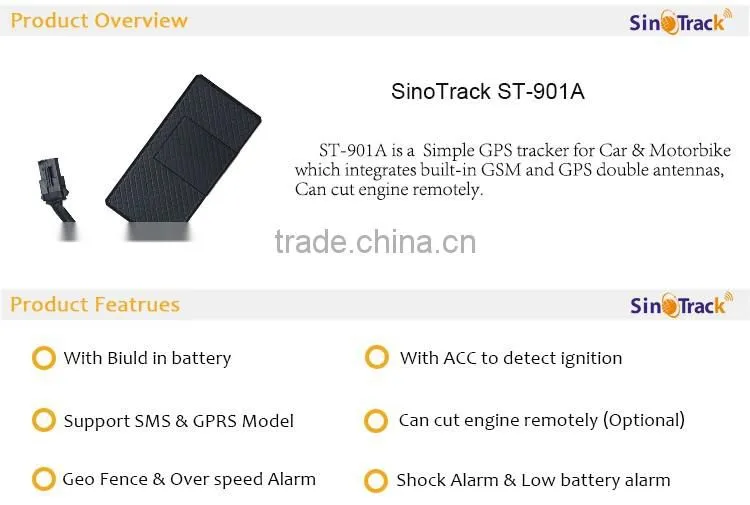 China gps locator tracker with software
