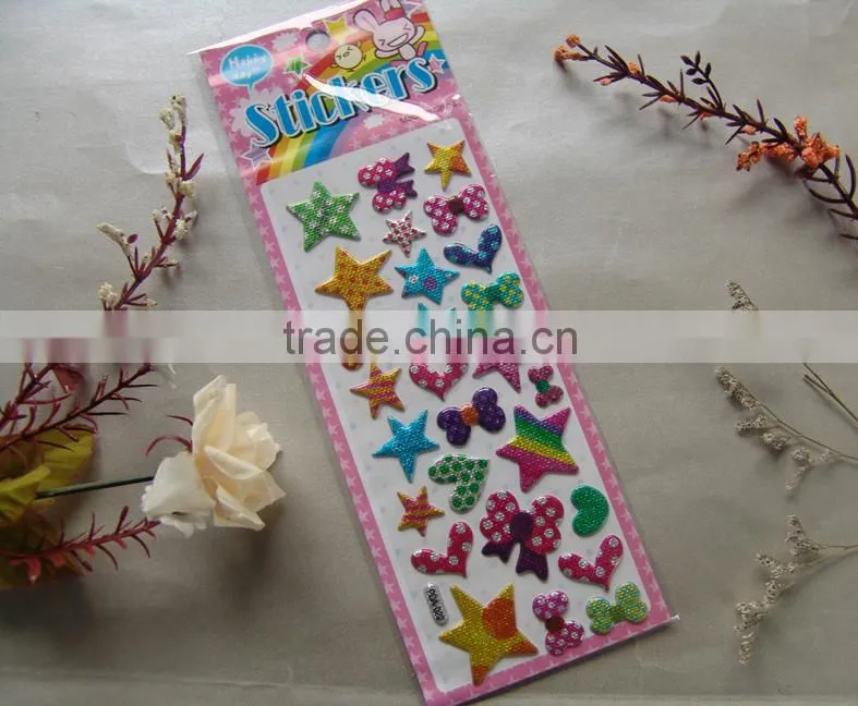 China factory custom puffy sticker