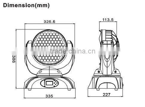 Stylish design LED moving wash light: CM90