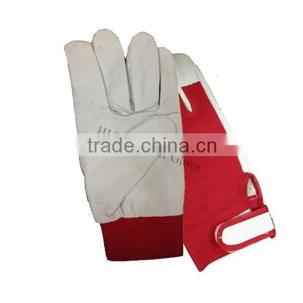 pig skin leather wrok glove leather gloves with studs