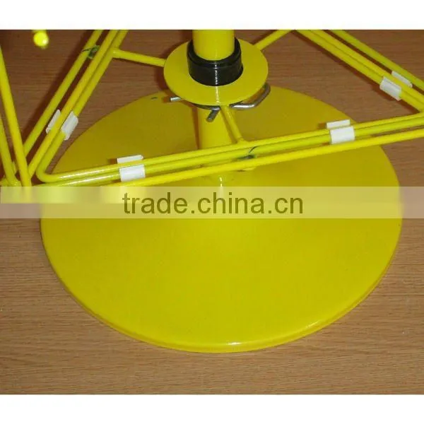 3 sides metal wire rotating counter stand with modern design