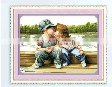 3D 5D newest cross stitch set for DIY Home decoration WITH AIDA FABRIC AND COTTON THREAD