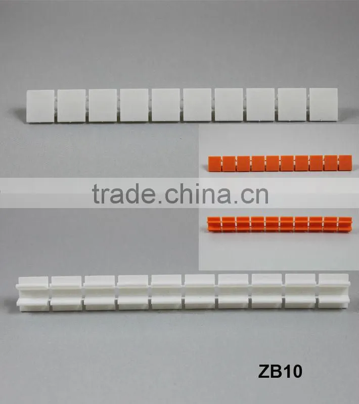 ZB4 ZB6 ZB8 10B Blank Strip Markers for DIN Rail Mounted Terminal Blocks Spacing (Pack of 10)