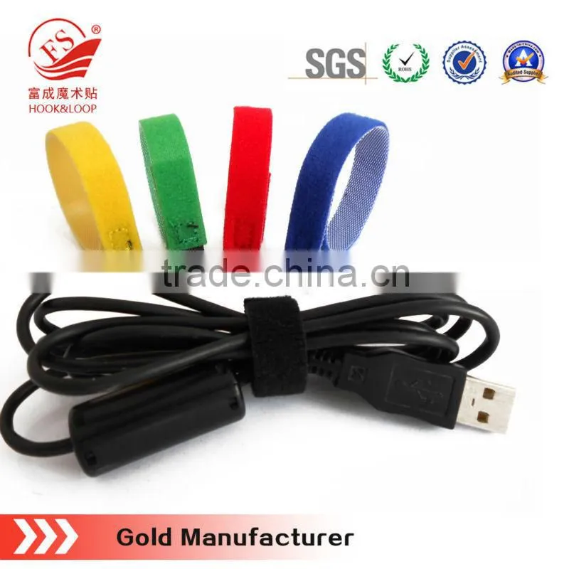 nylon hook and loop double sides cable ties
