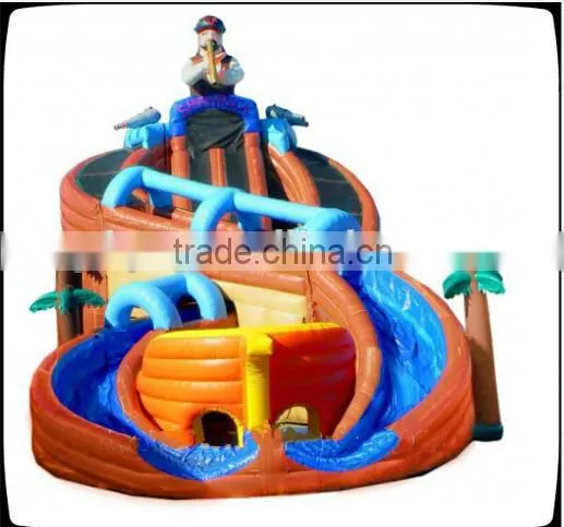 new design inflatable water water slide for adults