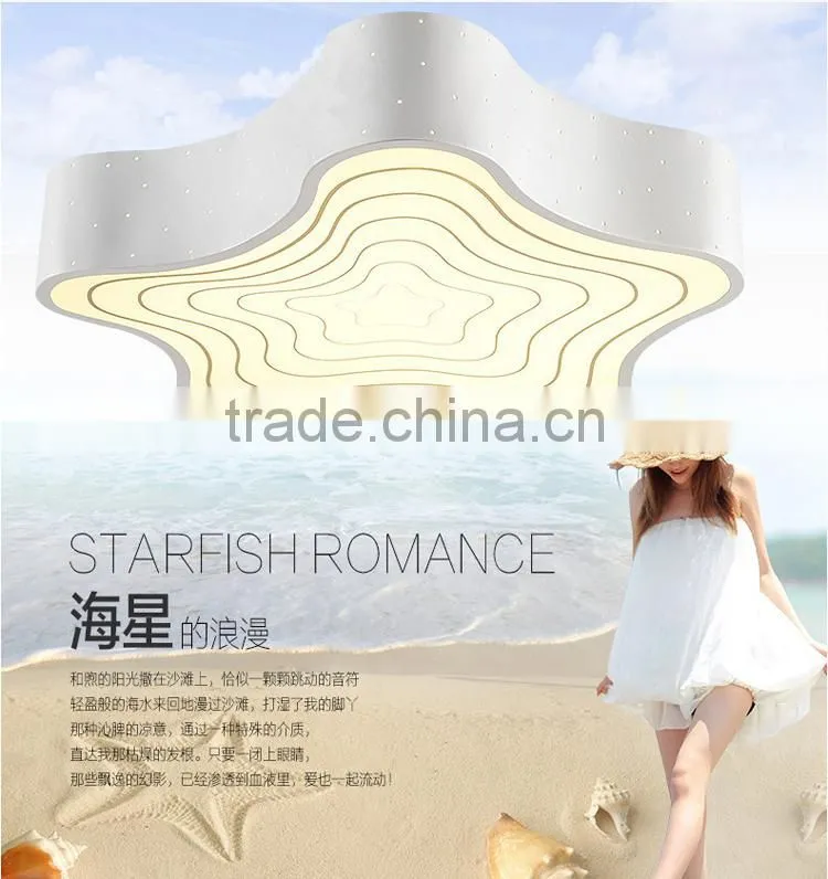 2015 New Arrival 230C Led Ceiling Lamp White/Black Star Shaped Ceiling Lamp