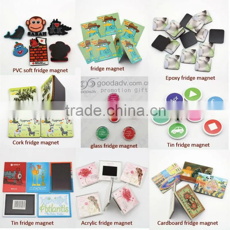 2014 Hot sale lovely cartoon figure model printing cheap fridge magnets / tin fridge magnet