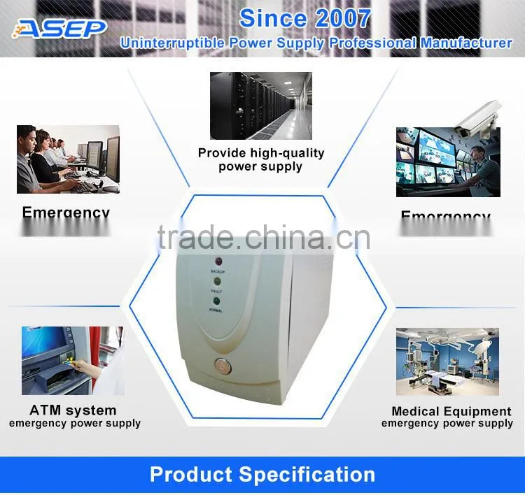 300W Short Circuit Protection Computer Uninterruptible Power Supply