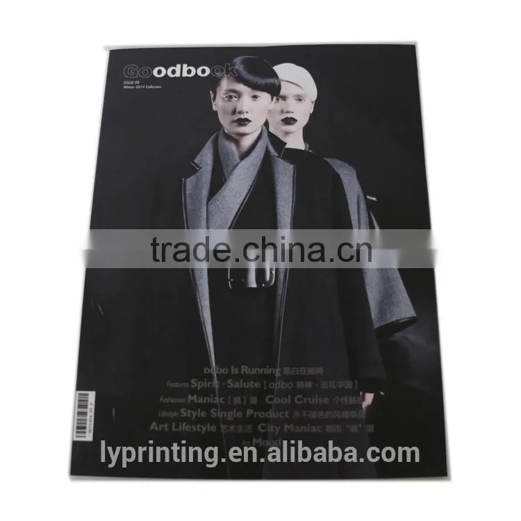 Professional fashion magazine book printing ,high quality photo album printing