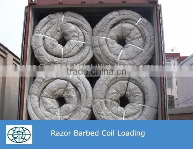 Concertina Galvanized Razor Barbed Wire Coil Fencing