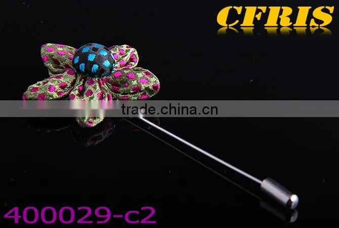 2016 New arriving spot flower,six color cloth lapel pin c1-d6