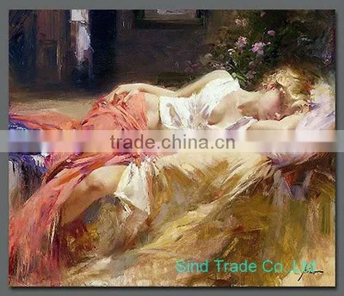 Handmade impressionist art oil painting