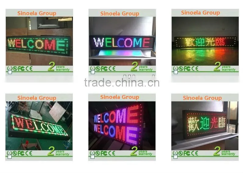Canada---Programmable DIP moving message panel red outdoor p16/p20/p12/p10 single color led sign display screen board