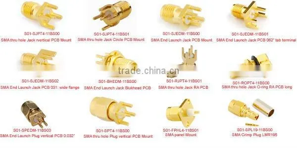 rp sma connector female jack panel mount