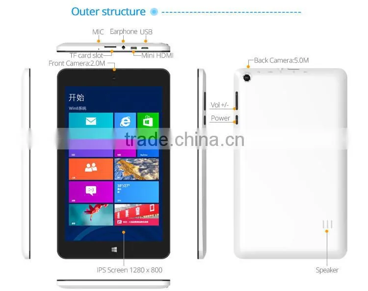 7 inch vatop win8 tablet computer pc