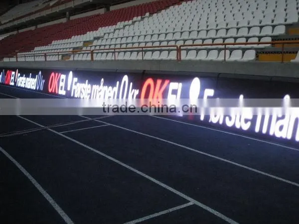 Large Stadium led panel screen displays solar power advertising display