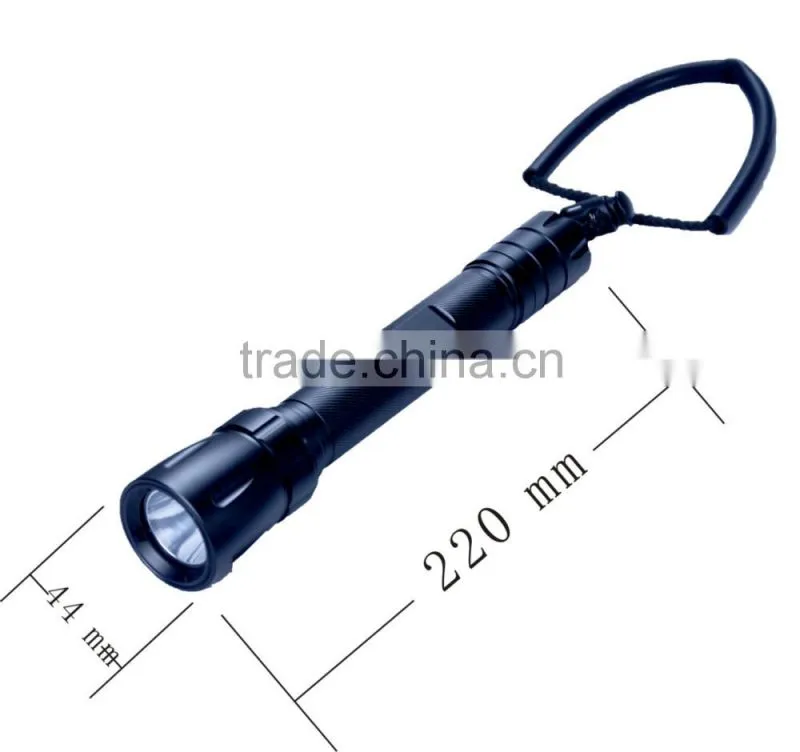 DY-D02 XML LED 10W,1200LM,2*18650 LIION battery,rechargeable,100waterproof,2600mah,back up diving torch