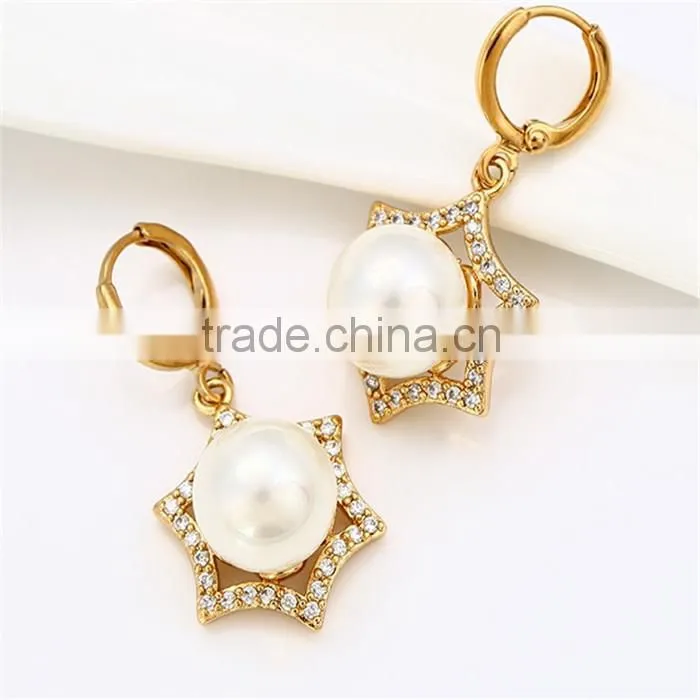 Best selling 18k gold color wholesale earrings