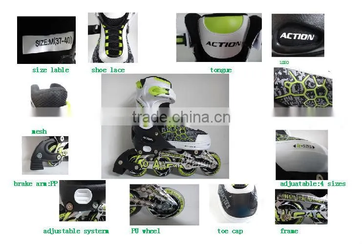 2015 HOT SALE INLINE SKATE PARTNER SHOES INLINE SKATE SHOES SPORTING GOODS FLASHING ROLLER