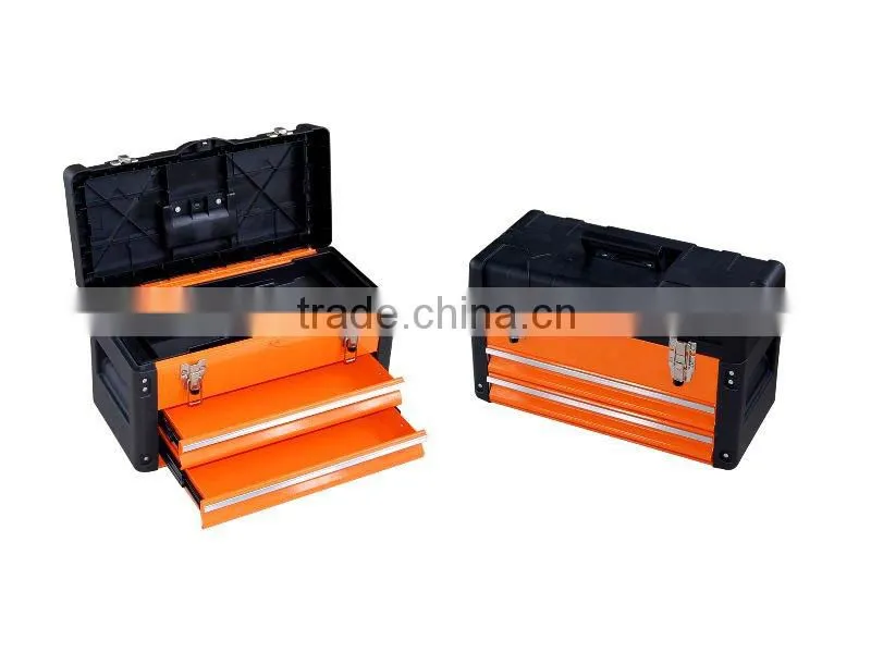 Iron tool box with drawer