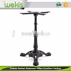 Latest design black cast iron triangle base metal table legs for sale China