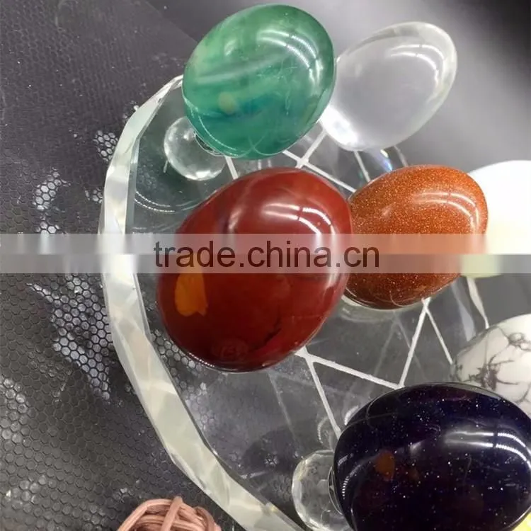 Natural Rock Semi Precious Crystal Stone Chakra Yoni Egg Set