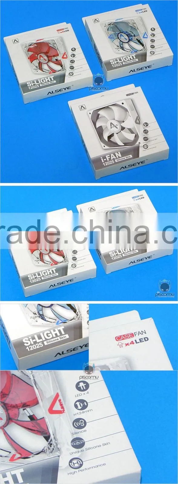 Alseye Si-Light-B silent computer pc cooler electric case fan