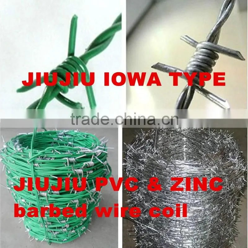 Anping Jiujiu Galvanized barbed wire hot sale