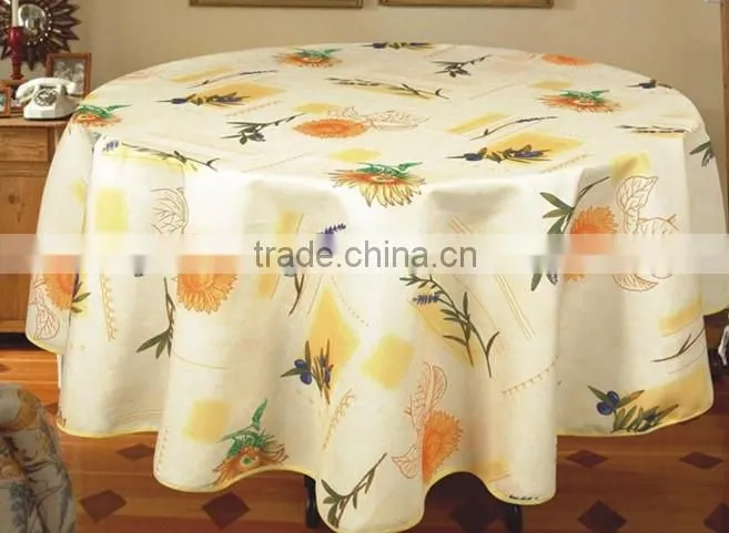 transfer print christmas design 100% polester Table Cloth from manufacturer