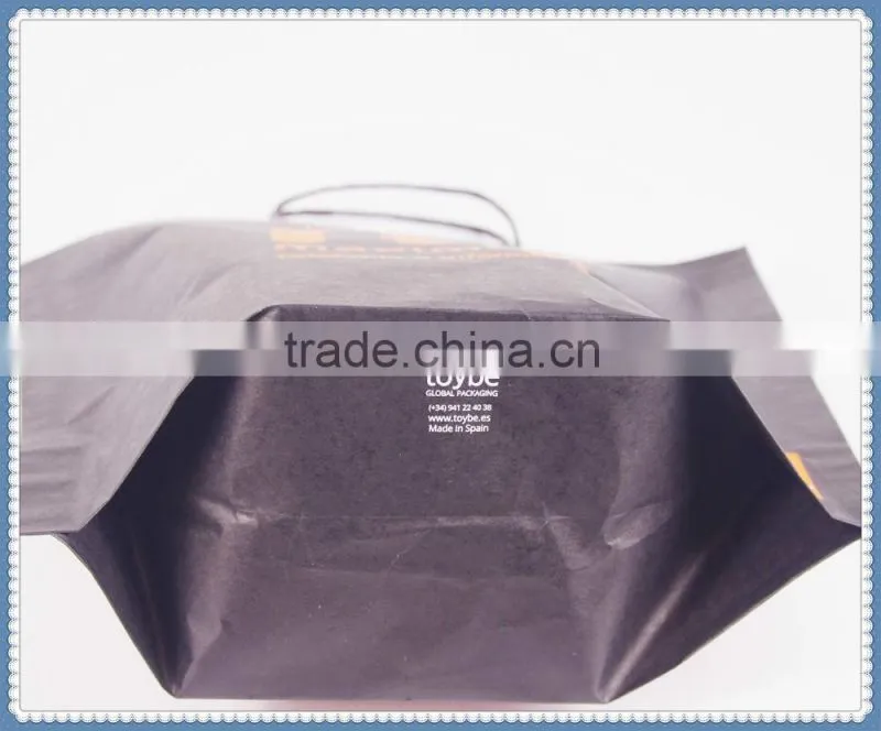2016 New design kraft paper bag eco friendly & economic with twisted patch handle