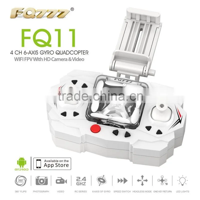 FQ777 FQ11 Wifi FPV With Foldable 3D Mini 2.4G 4CH 6 Axis Headless Mode RC Quadcopter RTF