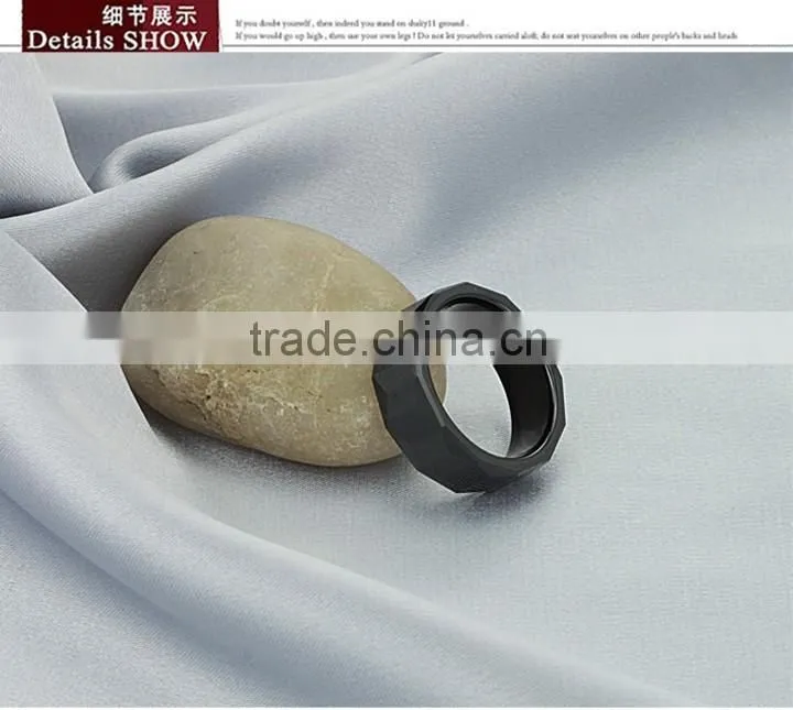 KSTONE 2015 latest charm design black ceramic rings for men and women