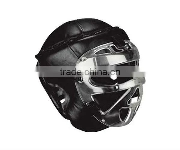 boxing head guard made of cow hide leather