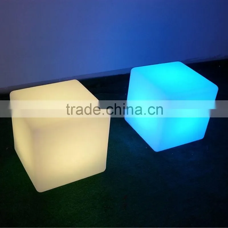 Rechargeable LED Light Cube Chair, Indoor & Outdoor Garden Party Pool Wedding Mood colorful lights with Remote Control