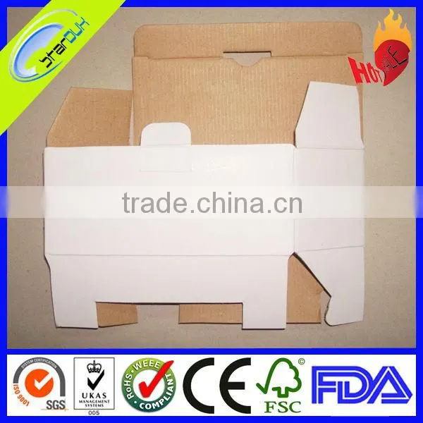 customized foldable kraft corrugated paper box with templete