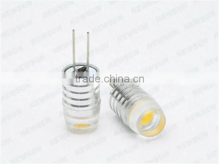 2700K Warm white 360 degree beam angle 1W led bulb 12V Led G4 light bulb COB