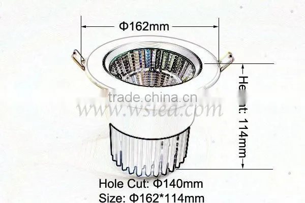 30w led downlight, lled recessed downlight led downlight price