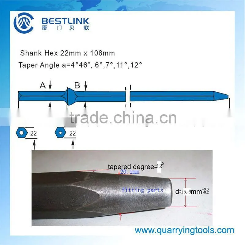 Coal Mining Rock Drilling Tapered Steel Rod